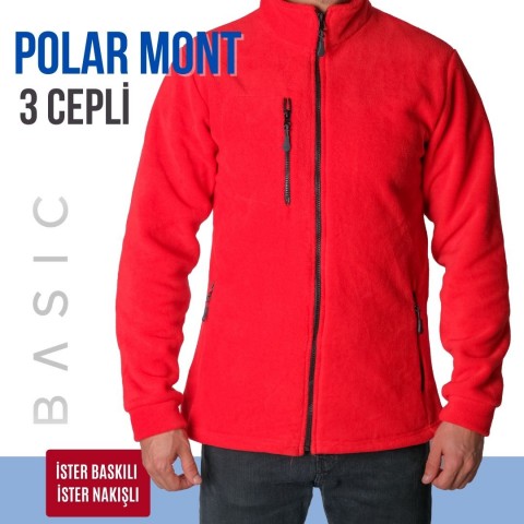Polar Mont 3 Cepli / Kırmızı - Toptan İş Kıyafeti