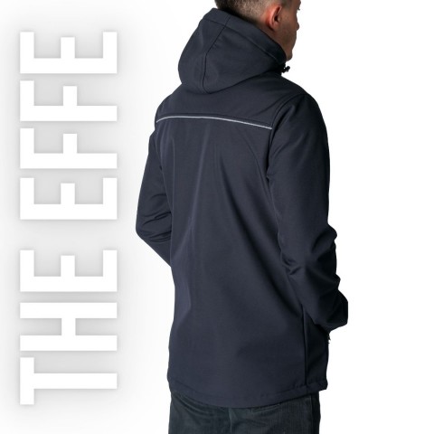 Softshell Mont Kapşonlu / Lacivert - Toptan İş Kıyafeti