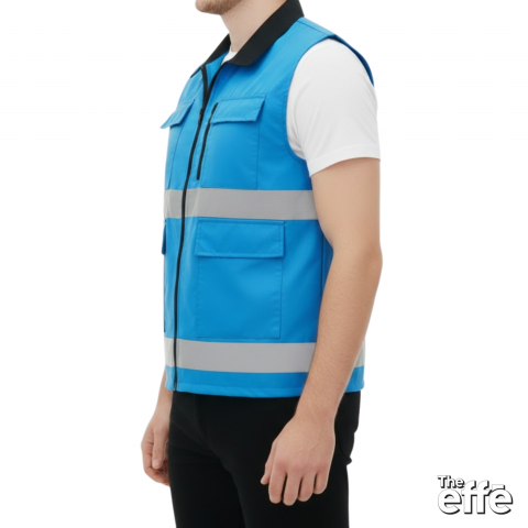 Bondi Yelek / Mavi - Toptan İş Kıyafeti Model 1