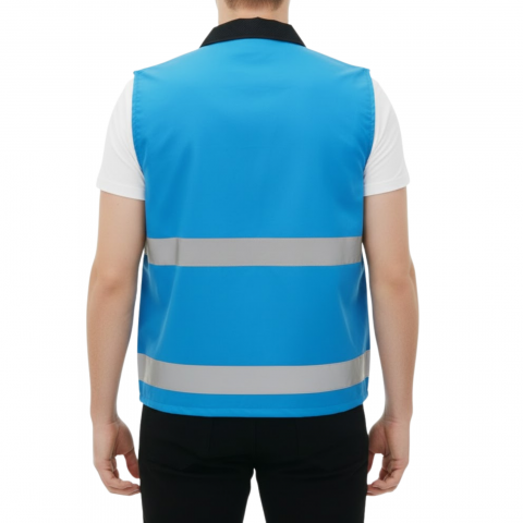 Bondi Yelek / Mavi - Toptan İş Kıyafeti Model 1