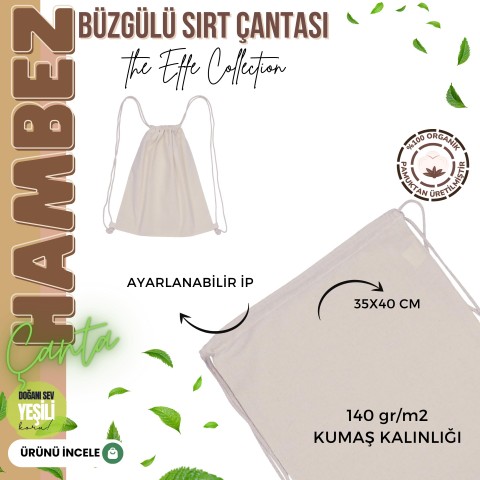 Hambez Sırt Çantası 35x40 cm - Toptan Basic (Promosyon)
