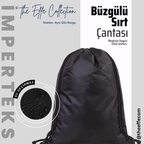 İmperteks Çanta 35x40 cm / Siyah- Toptan Basic (Promosyon)