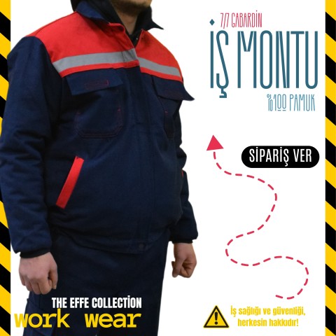 İş Montu Gabardin Lacivert  - İş Kıyafeti
