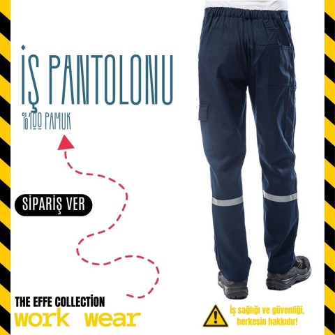 İş Pantolonu Lacivert - İş Kıyafeti- Numune