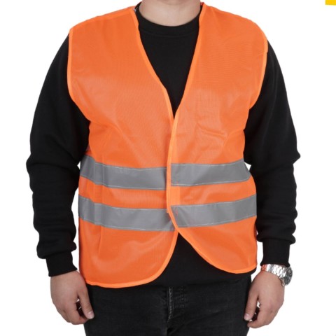 İşçi İkaz Yeleği Turuncu - İş Kıyafeti- Numune