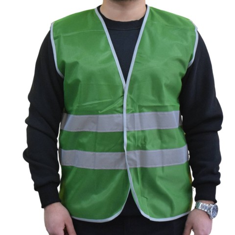 İşçi İkaz Yeleği Yeşil - İş Kıyafeti- Numune