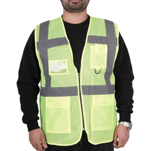 Mühendis İkaz Yeleği Sarı - İş Kıyafeti- Numune