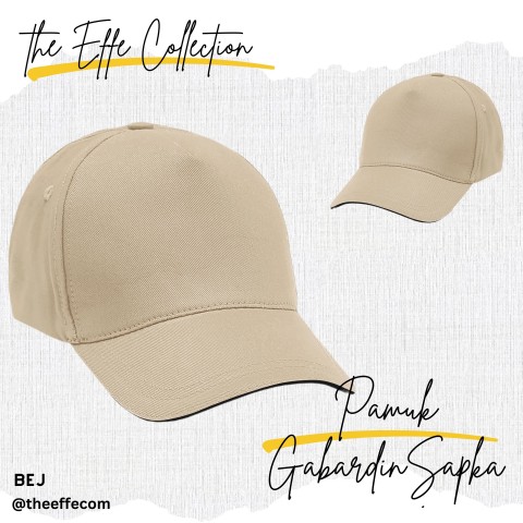 Şapka Gabardin  Krem - Toptan Basic (Promosyon)
