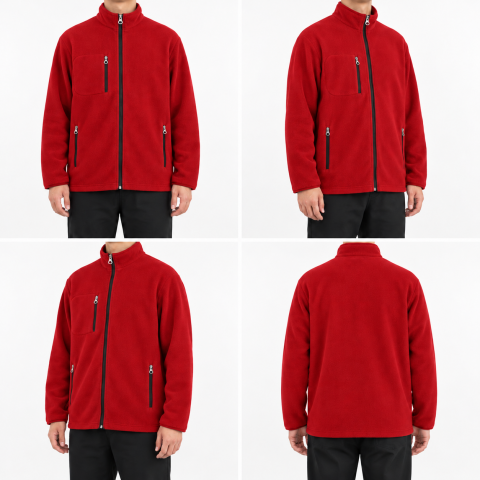 Polar Mont 3 Cepli / Kırmızı - Toptan İş Kıyafeti
