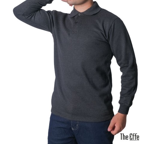 Polo Yaka Sweat Füme - Toptan İş Kıyafeti