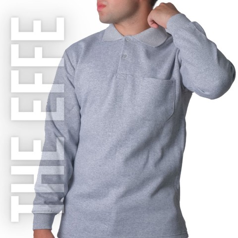 Polo Yaka Sweat Gri - Toptan İş Kıyafeti