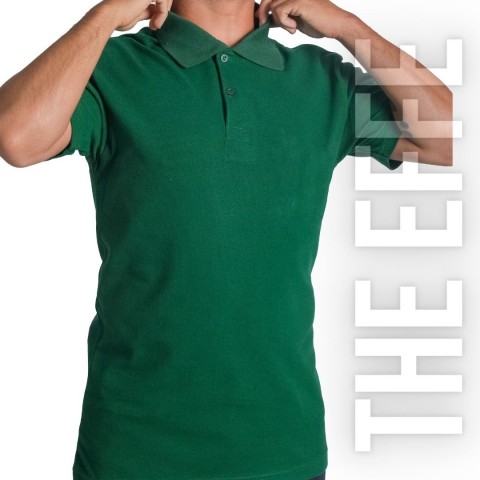 Polo Yaka T-shirt Benetton Yeşili- Toptan Basic (Promosyon)