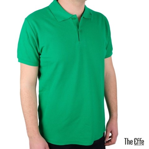 Polo Yaka T-shirt Benotton Yeşili- Toptan Premium
