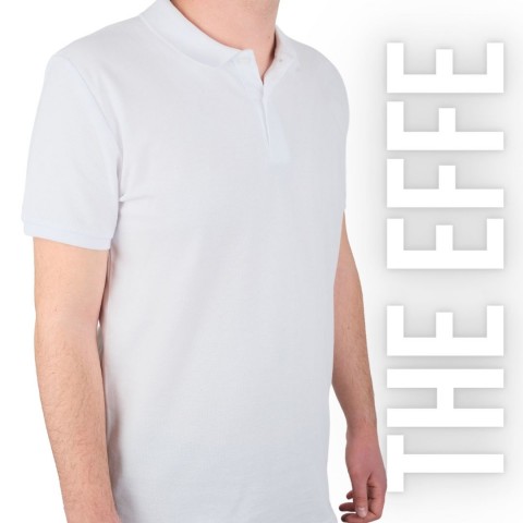 Polo Yaka T-shirt Beyaz - Premium- Numune