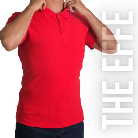 Polo Yaka T-shirt Kırmızı - Basic (Promosyon)- Numune