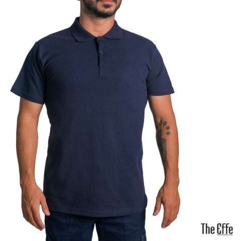 Polo Yaka T-shirt Lacivert - Basic (Promosyon)- Numune