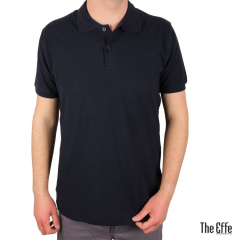 Polo Yaka T-shirt Lacivert - Premium- Numune