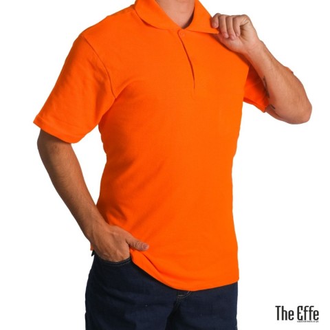 Polo Yaka T-shirt Turuncu - Basic (Promosyon)- Numune