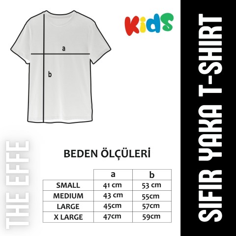 Sıfır Yaka T-shirt - Çocuk Uzun Kol - Kırmızı - Atatürk Baskılı - Numune