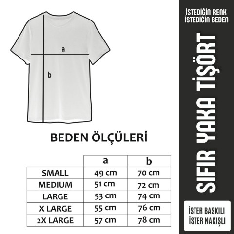 Sıfır Yaka T-shirt Saks Mavi - Toptan Dry Touch