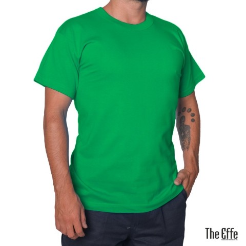 Sıfır Yaka T-shirt Yeşil - Company- Numune