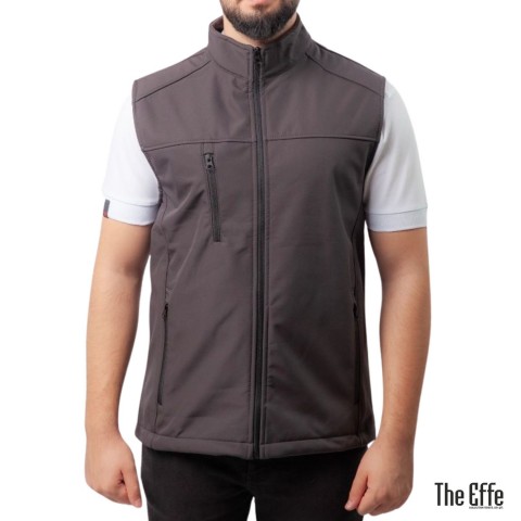 Softshell Yelek / Gri - Toptan İş Kıyafeti