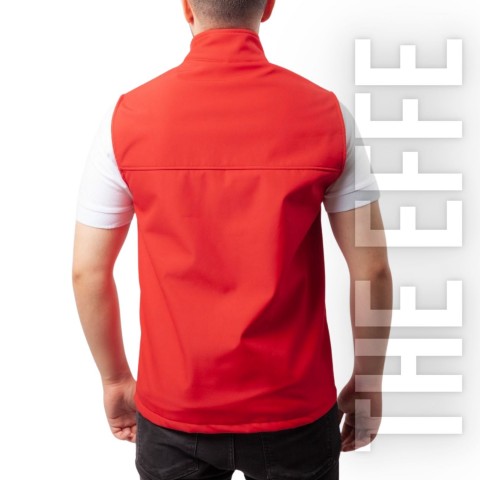 Softshell Yelek / Kırmızı - Toptan İş Kıyafeti