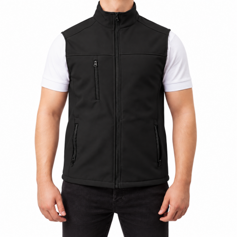 Softshell Yelek / Siyah - Toptan İş Kıyafeti