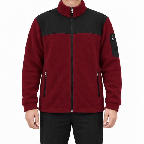 Softshelli Polar Mont 3 Cepli / Bordo - Toptan İş Kıyafeti
