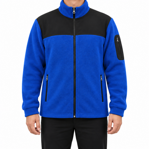 Softshelli Polar Mont 3 Cepli / Saks Mavi - Toptan İş Kıyafeti