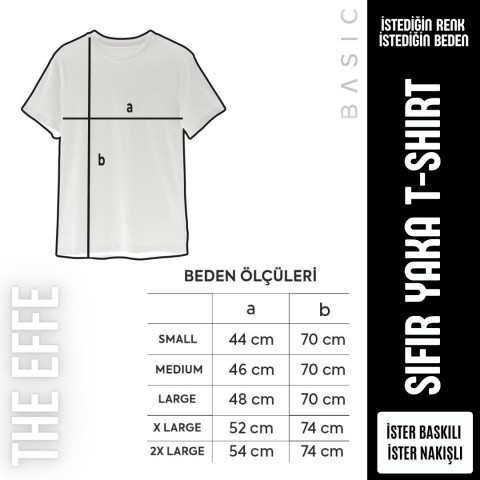 The Effe Basic (Promosyon) - Sıfır Yaka T-shirt Beyaz