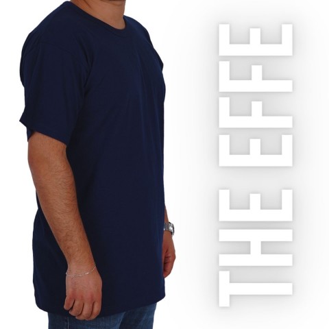 The Effe Basic (Promosyon) - Sıfır Yaka T-shirt Lacivert
