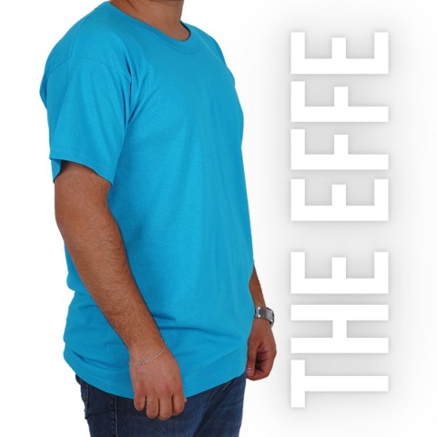 The Effe Basic (Promosyon) - Sıfır Yaka T-shirt Turkuaz